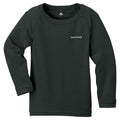 Montbell Base Layer Kids' Unisex ZEO-LINE Middle Weight Round Neck Long Sleeve Crew Aqua Black 105-135 1107272
