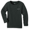 Montbell Base Layer Kids' Unisex ZEO-LINE Middle Weight Round Neck Long Sleeve Crewe Black Blue 105-120 1107593
