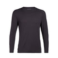 icebreaker Merino T-Shirt Men's Nature Dye Galen Long Sleeve Crewe - Indigo Tannin
