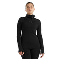 icebreaker Merino Base Layer Women's Merino Long Sleeve Roll Neck - Black