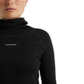 icebreaker Merino Base Layer Women's Merino Long Sleeve Roll Neck - Black