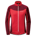 Montbell Women's Cycool Long Sleeve Zip Shirt Garnet / Poppy