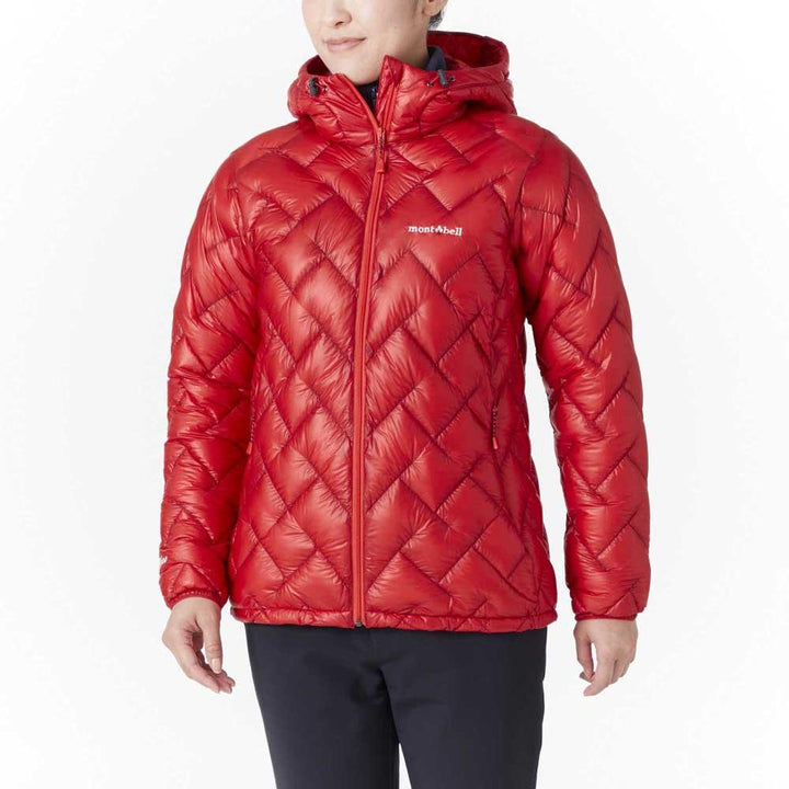 Montbell Down Jacket Women's Plasma 1000 Alpine Hooded Insulated Lightweight Water Resistant Parka