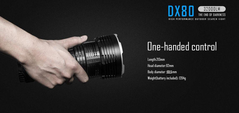 IMALENT DX80 End Of Darkness Search Flashlight 32000 Lumens (5 year warranty)