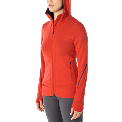 icebreaker Merino Jacket Women's Quantum II Long Sleeve Zip Hood