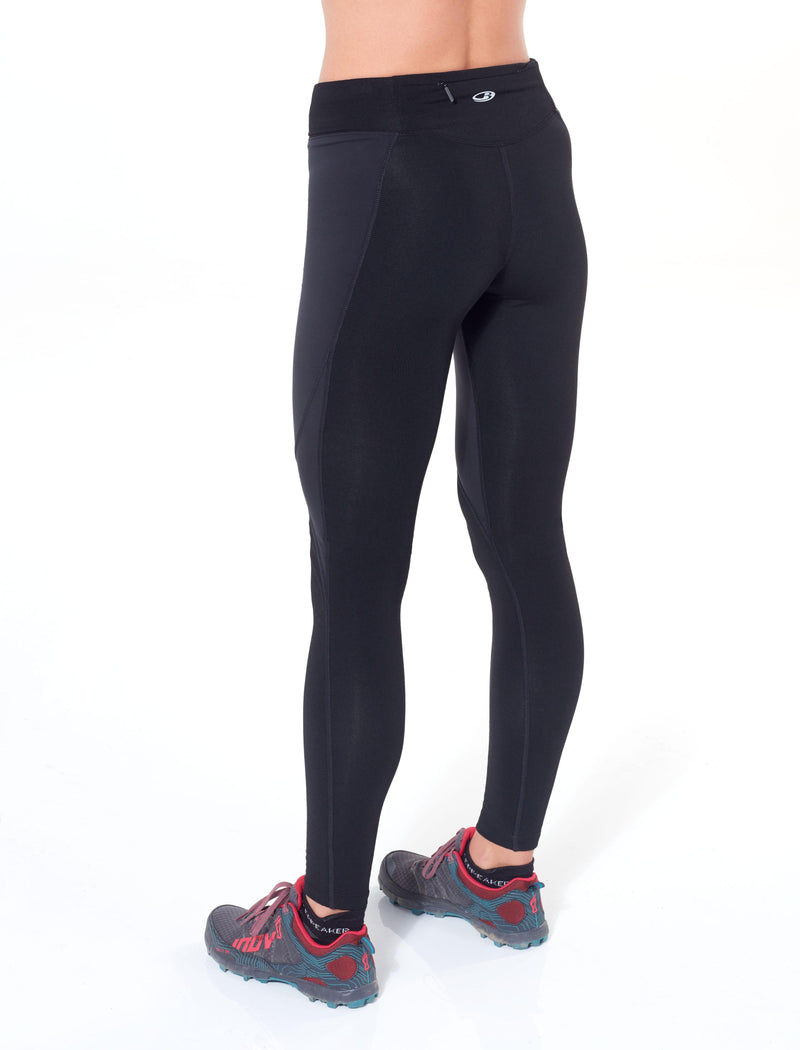 Icebreaker Merino Women Tech Trainer Hybrid Leggings Tights - Winter Running Training Outdoor Cold Weather