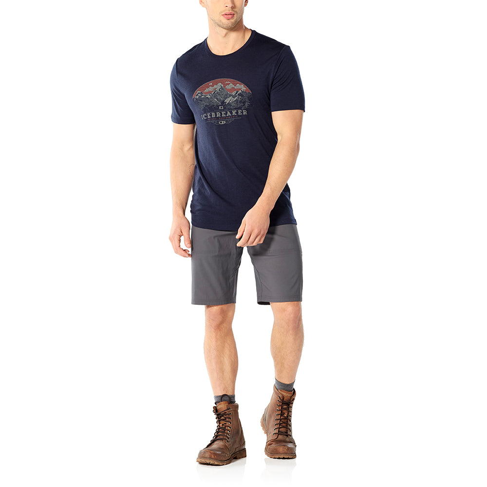 icebreaker Merino Men's 150 Tech Lite Short Sleeve Crewe K2 Crest T-Shirt - Metro XXL