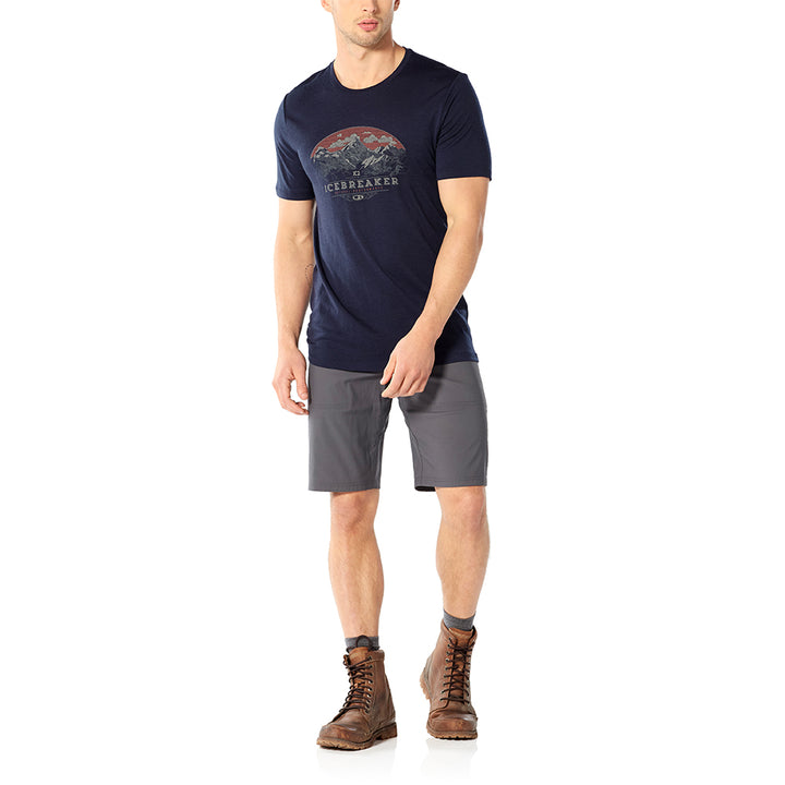 icebreaker Merino Men's 150 Tech Lite Short Sleeve Crewe K2 Crest T-Shirt - Metro XXL