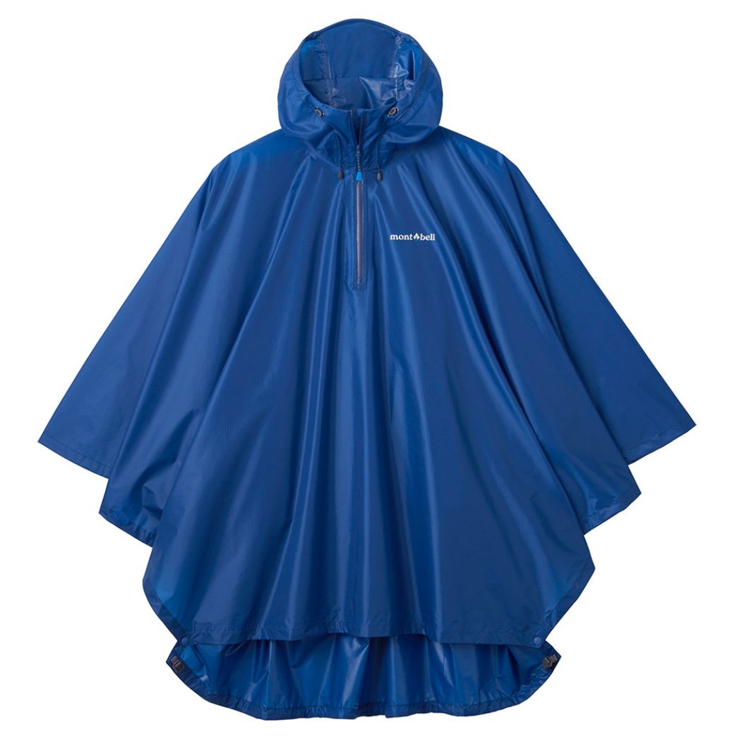 Montbell Rainwear Trekking Rain Poncho Unisex - Orient Blue