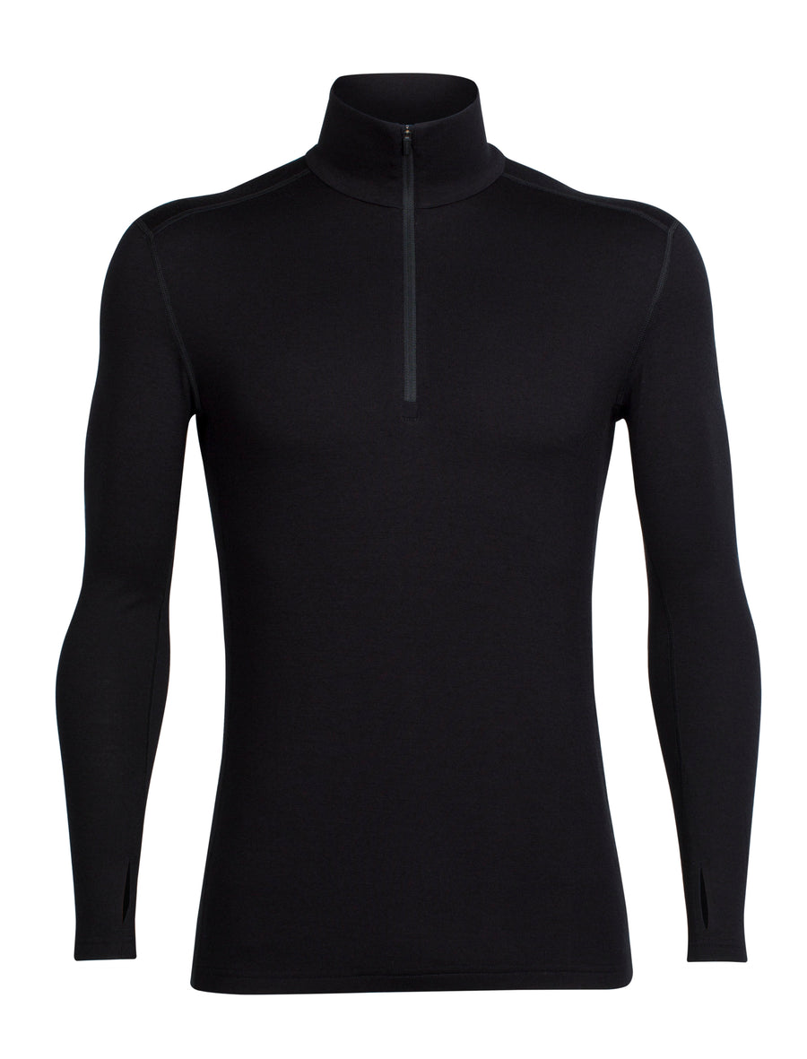 Icebreaker Base Layer Men's Merino Wool 260 Tech Top Long Sleeve Half Zip - Winter Outdoor Camping Trekking Hiking