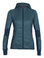 icebreaker merino Jacket Women's MerinoLOFT™ Helix Long Sleeve Zip Hood - Winter Outdoor Camping Trekking Hiking