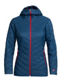 icebreaker merino Jacket Women's MerinoLOFT Hyperia Hood Jacket - Outdoor Travel Water Resistant