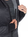 icebreaker merino Jacket Women's MerinoLOFT™ Helix Long Sleeve Zip Hood Black Jet - Winter Outdoor Camping Trekking Hiking