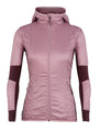 icebreaker merino Jacket Women's MerinoLOFT™ Helix Long Sleeve Zip Hood - Winter Outdoor Camping Trekking Hiking