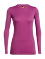 icebreaker Merino Base Layer Women's 200 Oasis Long Sleeve Crewe - Everyday Outdoor Camping Trekking Hiking