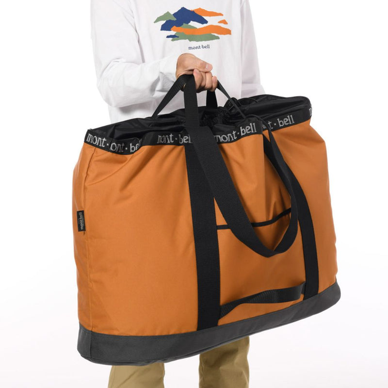 Montbell Camping Tote Bag Large 100L - Gunmetal Orange Brown
