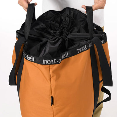 Montbell Camping Tote Bag Large 100L - Gunmetal Orange Brown