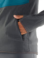 icebreaker Merino Men's MerinoLoft™ Descender Hybrid Long Sleeve Half Zip - Velvet