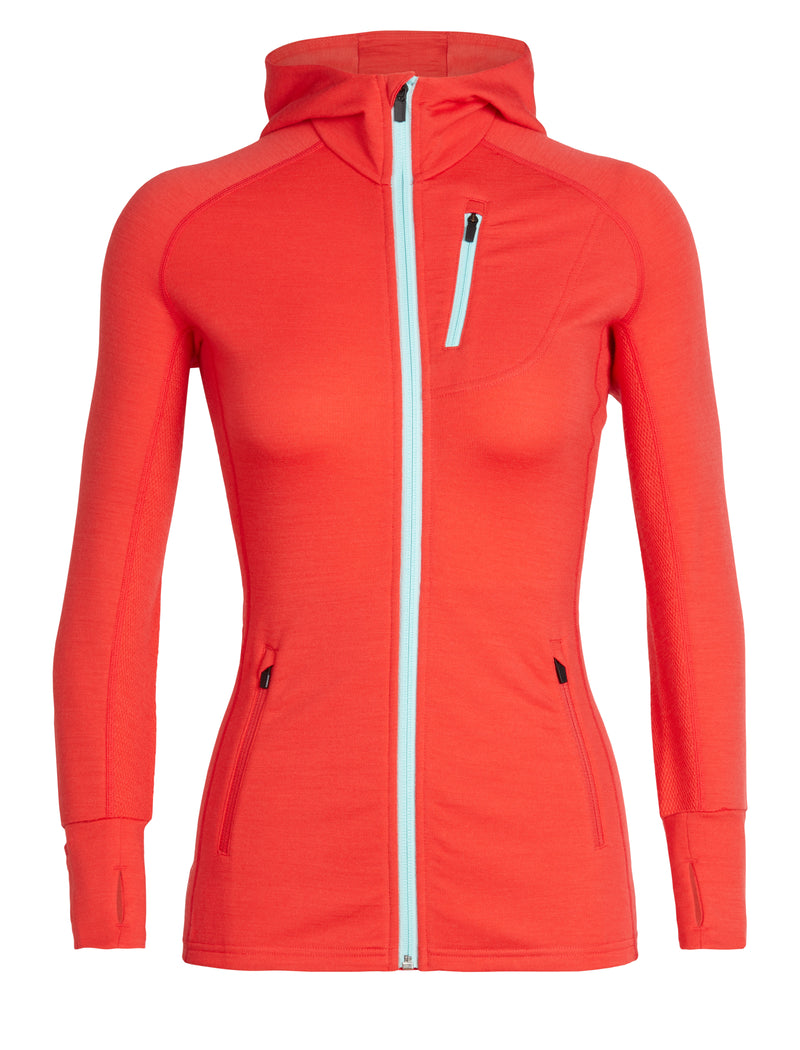 Icebreaker Merino Women's Quantum Hybrid Long Sleeve Full-Zip Hooded Jacket