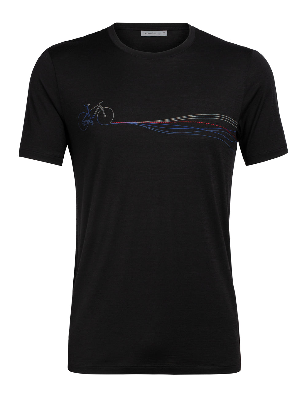 Icebreaker T-Shirt Men's Tech Lite Short Sleeve Crewe Cadence Paths