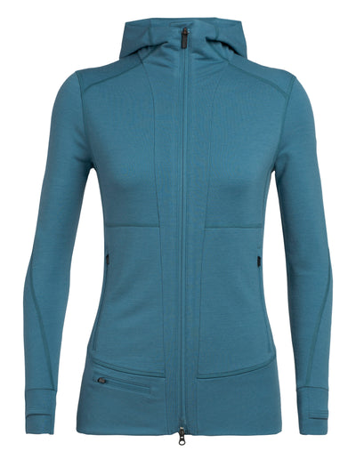 icebreaker Merino Jacket Women's Quantum II Long Sleeve Zip Hood