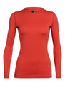 icebreaker Merino Base Layer Women's 200 Oasis Long Sleeve Crewe - Everyday Outdoor Camping Trekking Hiking