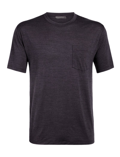 Icebreaker T-Shirt Men's Nature Dye Drayden Short Sleeve Pocket Crewe