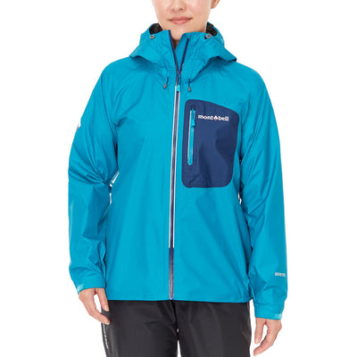 Montbell Women's Torrent Flier Jacket Waterproof GORE-TEX - RASPBERRY GRAPHITE BLUE