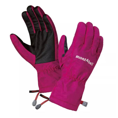Montbell Women's Gloves OutDry Rain Black Pink - Waterproof