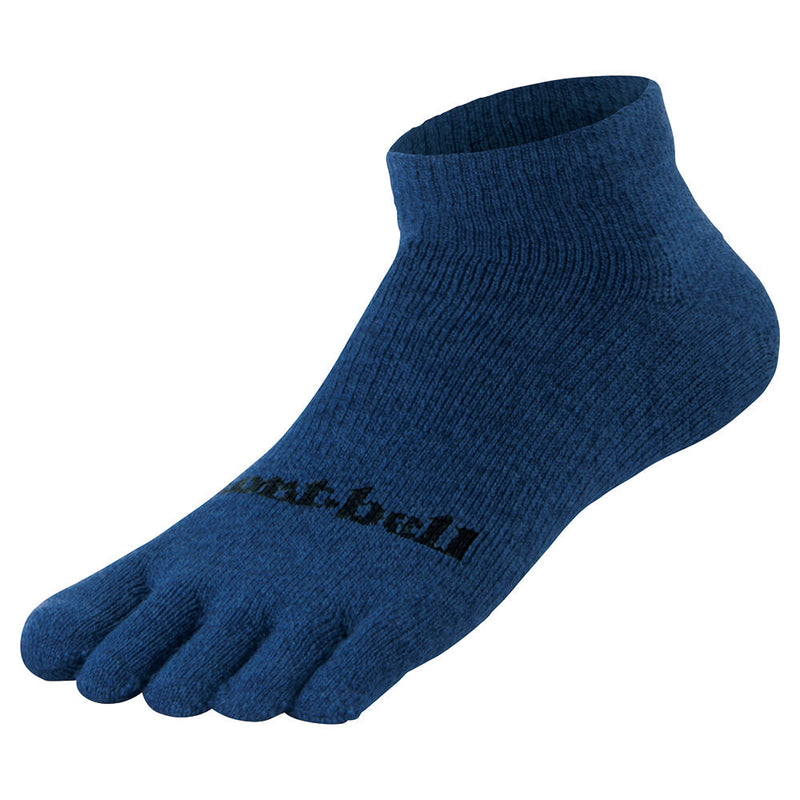 Montbell Merino Wool Travel 5 Toe Ankle Socks Unisex
