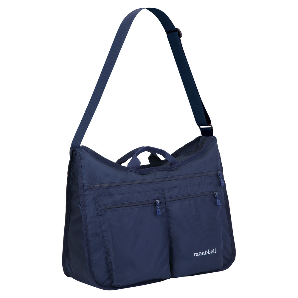 Montbell Lightweight Shoulder Bag L 23 Litres BLACK - Casual Foldable Pocketable